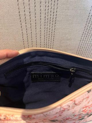 Zapatos y Bolso Mimao Florales Raso