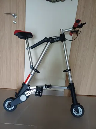 Bicicleta portátil con mochila