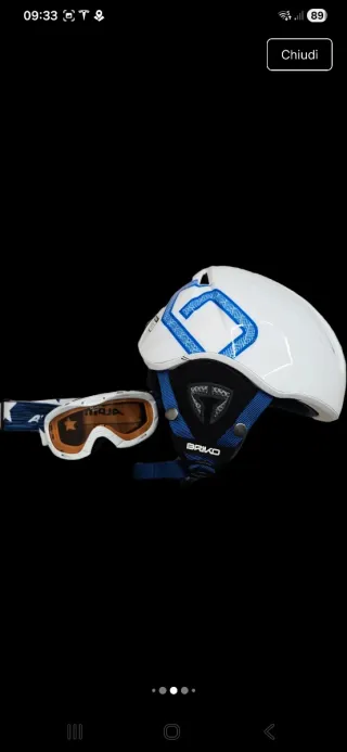Casco e mascherina sci bambino Alpina