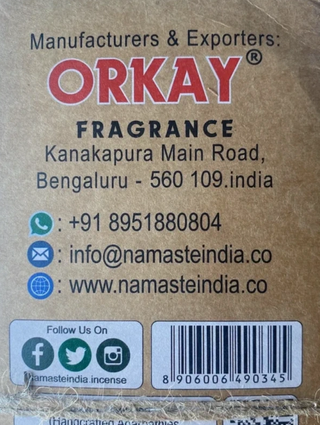 Incienso Natural Masala Amber