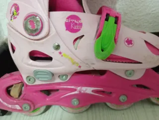 Patines Infantiles Ajustables Rosa y Verde