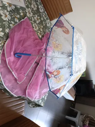 Capa chubasquera de 3-6 años y paraguas infantil