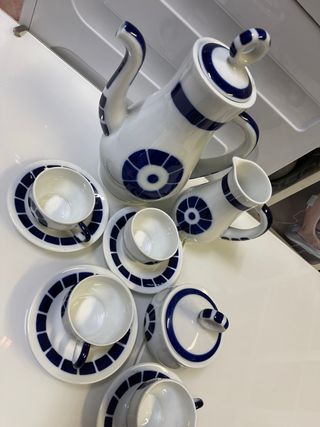 Juego de café Sargadelos Coroa