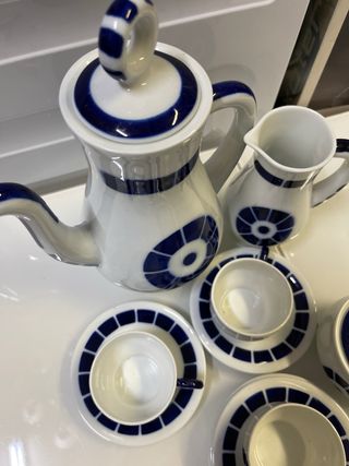 Juego de café Sargadelos Coroa