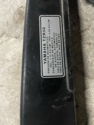 Yamaha TZR50 Neumáticos Aceite Bujía