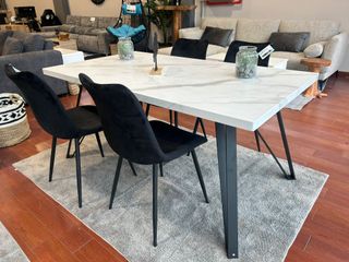 Mesa Comedor Diseño Marmol 160x90cm