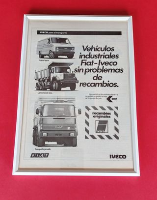 Fiat Iveco Vehículos Industriales cuadro cartel