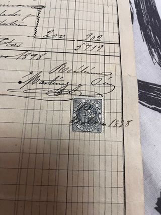 Papel timbrado Muebles de Lujo 1898