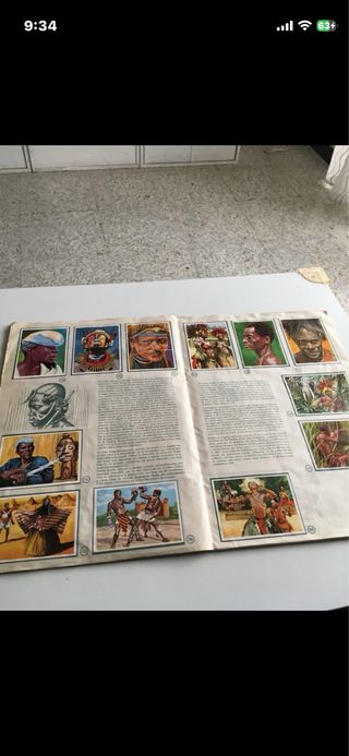 Álbum de cromos Hombres Razas Y Costumbres