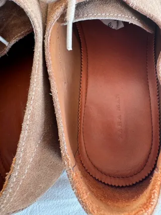 Scarpe Zara uomo pelle scamosciata n.45