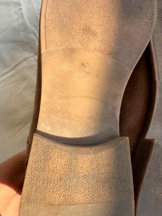 Scarpe Zara uomo pelle scamosciata n.45