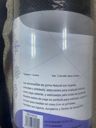 Esterilla Yoga/Pilates Negra