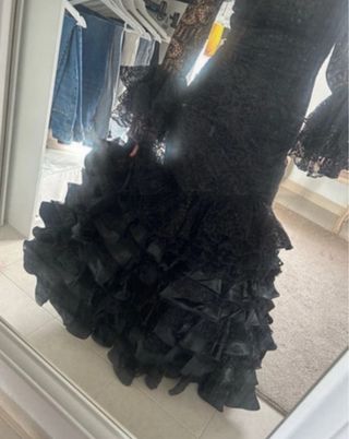 Traje Flamenca Negro Talla 34/36
