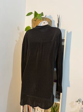 Sobrecamisa -camisa -blusa larga negra