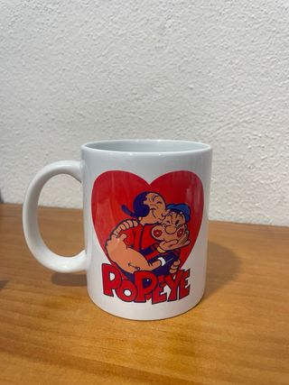 Taza Popeye y Olivia Corazón