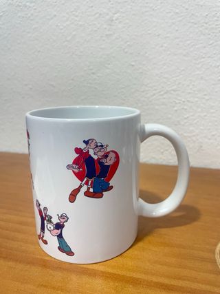 Taza Popeye y Olivia Corazón