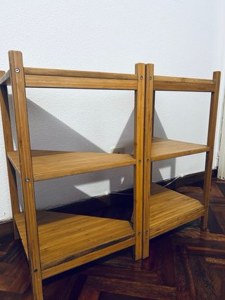 Estantería Esquina Ikea Bambú