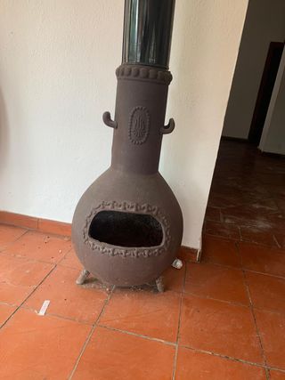 Estufa de leña de fundición