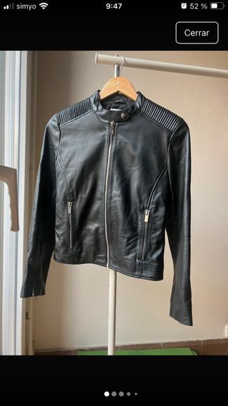 Chaqueta de piel Zara