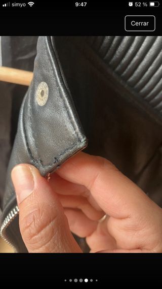 Chaqueta de piel Zara