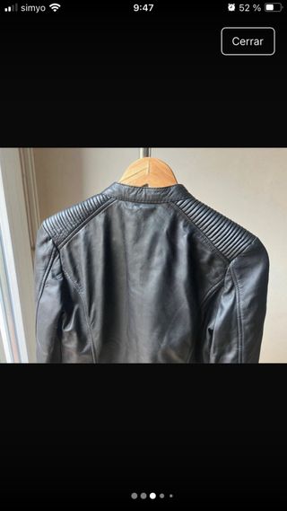 Chaqueta de piel Zara
