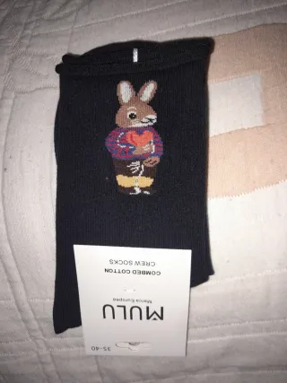 Venta solidaria: Calcetines conejo talla 35-40