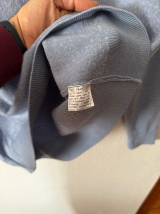 Jersey Lacoste Azul V-Neck talla L