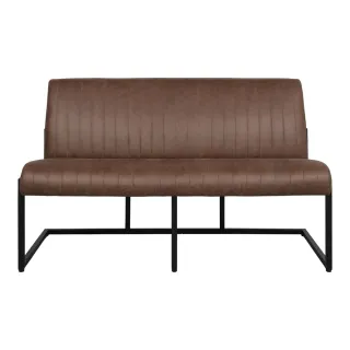 BARNY MARRON OUTLET BANCO TAPIZADO CUERO