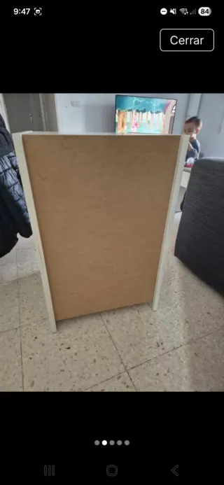 Mueble pequeño 2 estanterías madera