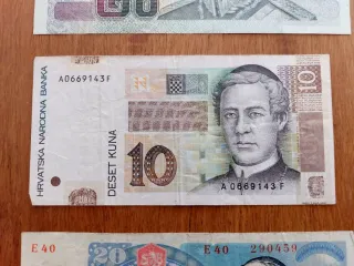 Banconote Estere anni 80