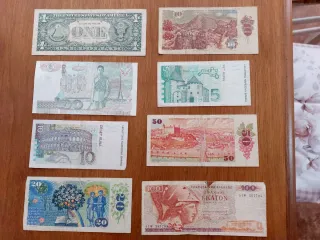 Banconote Estere anni 80