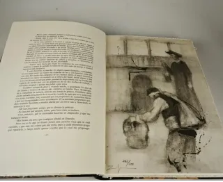 Cuentos de la Alhambra. 32 litografías. ed. De Luj