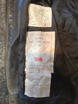 Chaqueta Cuero Mille Miglia colección.