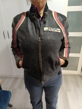 Chaqueta Cuero Mille Miglia colección.