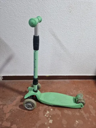 Patinete infantil 3 ruedas verde