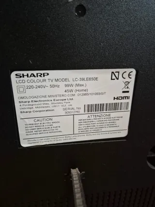 Tv Sharp 39 pulgadas