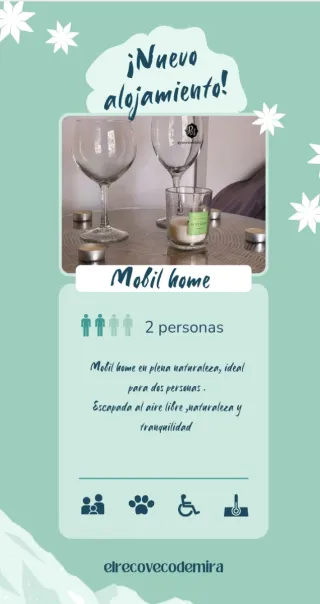 Alojamiento rural diferente tipo tiny house.