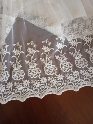 Abito in pizzo bianco latte bimba 6 anni