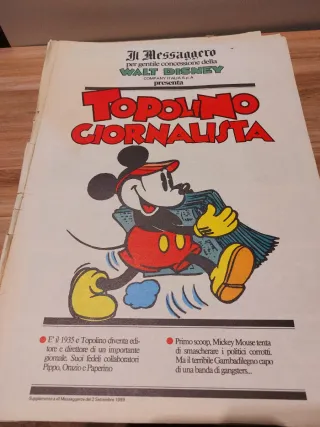 Topolino- Inserti Messaggero 1989