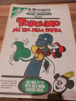 Topolino- Inserti Messaggero 1989
