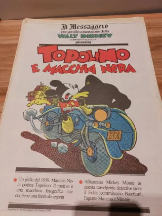 Topolino- Inserti Messaggero 1989