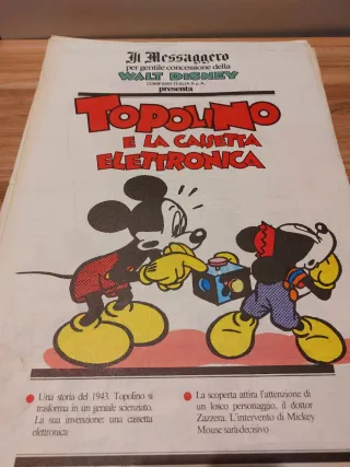 Topolino- Inserti Messaggero 1989