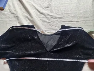 Mini abito velluto nero made in Italy