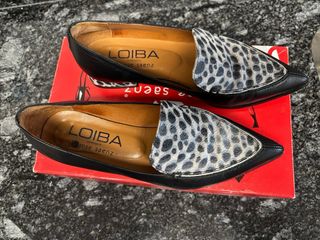 Zapatos piel Jose Saenz Negros y Animal Print