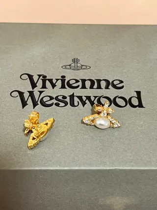 Pendientes Vivienne Westwood Orb Perla Oro