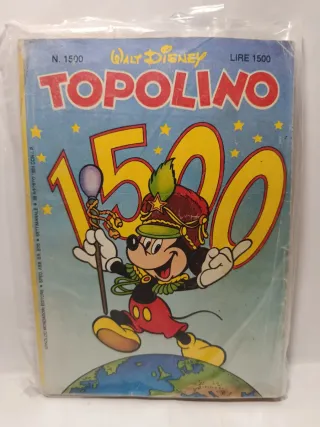 Topolino N. 1500 con Targhetta Metallica - 80 pg