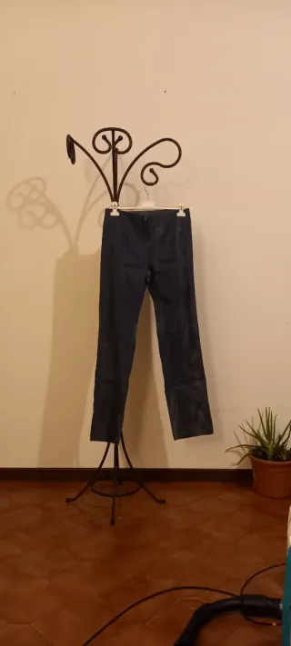Pantaloni donna lunghi blu