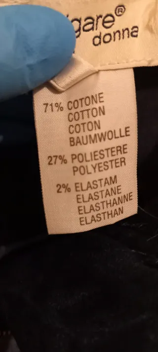 Pantaloni donna lunghi blu