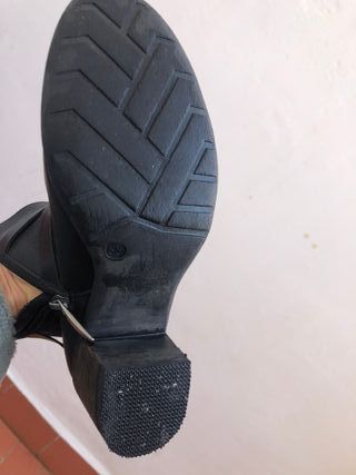 Botines de piel negros Sergiotti