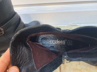Botines de piel negros Sergiotti